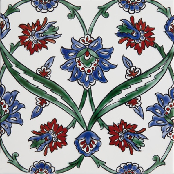 Carreau Oriental Izmir-vert 20x20cm